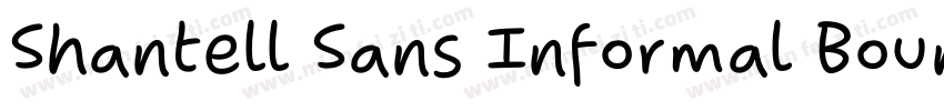 Shantell Sans Informal Bouncy Light字体转换